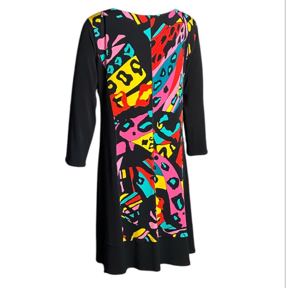 Eva Varro Colorful Abstract Print Mini Dress size L